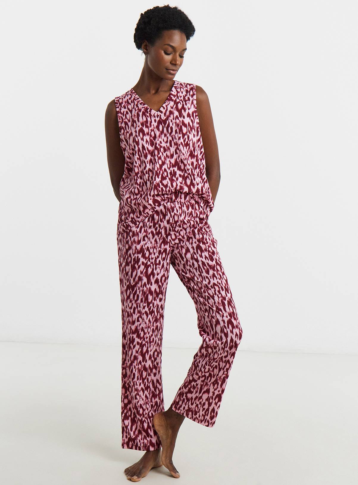 JD WILLIAMS Animal Print Pyjama Set 2 Pack 32-34 - Image 2